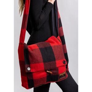 Patrick King Keri Tartan Merino Wool Messenger Bag